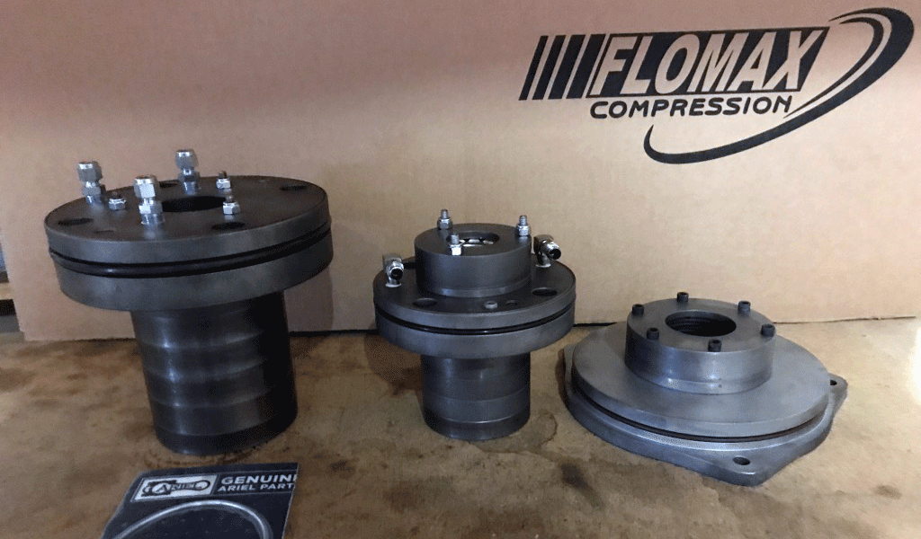 A picture of compressor packing and wipers on a table