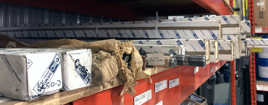 Ariel Piston Rods JGK JGJ JGR JGD JGC Frames Sullair Pistion Rods on Warehouse shelf